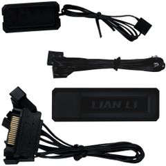 Fan Case LIAN LI UNI FAN TL WIRELESS 120 REVERSE | TRIPPLE PACK - BLACK (BỘ 3 CÁI KÈM HUB USB - CÁNH NGƯỢC)