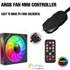Bộ điều khiển cấp tín hiệu LED ARGB 5V 3 Pin - TPassion Controller kèm Remote (17 nút)