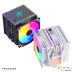 Tản nhiệt khí CPU SNOWMAN MT880 BLACK / WHITE (8 Ống đồng/2 tháp/LED ARGB 5V/LED RGB AUTO)