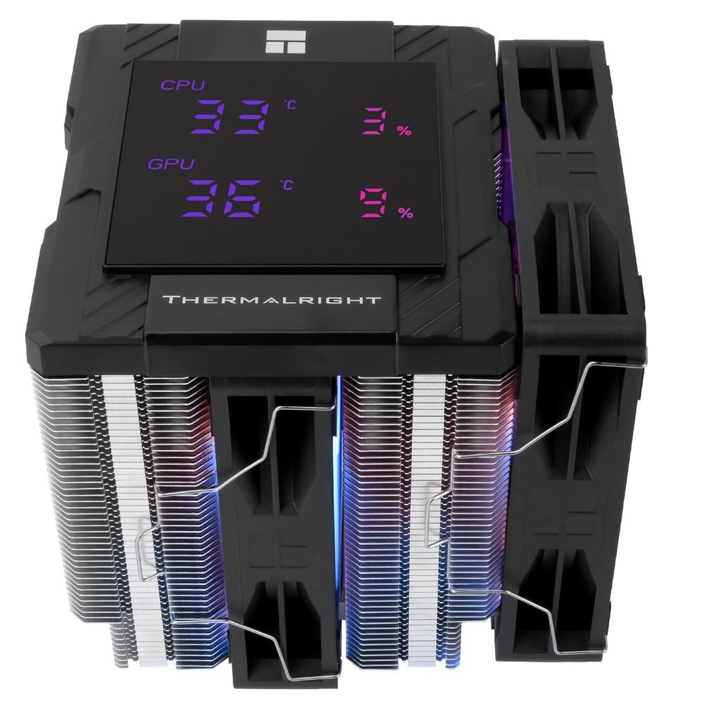 Tản nhiệt khí CPU ThermalRight Peerless Assassin 120 Digital ARGB - BLACK (Màn hình thông số/ 6 ống đồng/ 2 tháp) | PA120