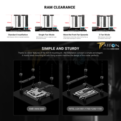 Tản nhiệt khí CPU ID-Cooling FROZN A620 PRO SE ARGB - BLACK (6 ỐNG ĐỒNG/TDP 260W)