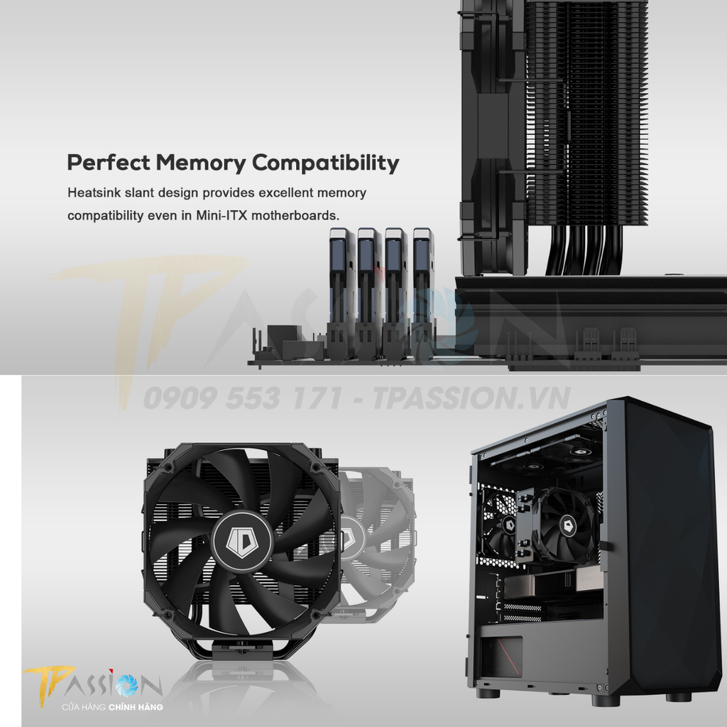 Tản nhiệt khí CPU ID-Cooling SE-224-XTS BLACK / MINI