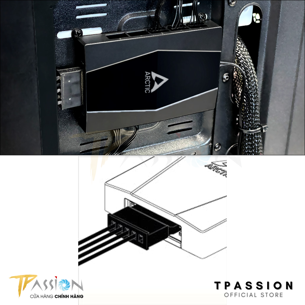 Hub chia nguồn quạt ARCTIC 10 CỔNG 4 PIN PWM | HUB AC