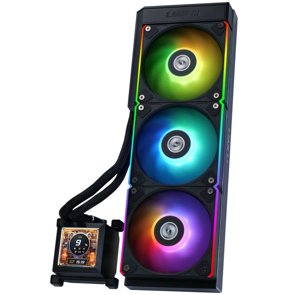 Tản nhiệt nước AIO Lian Li HYDROSHIFT LCD 360R - BLACK - LED ARGB (HSLCD36RB BLACK)
