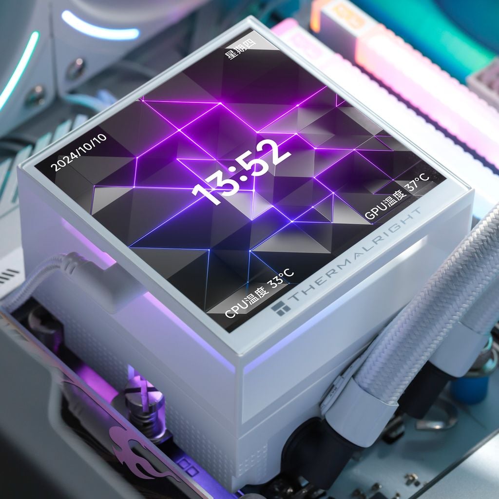 Tản nhiệt nước AIO Thermalright Hyper Vision LCD 360 ARGB - WHITE (LCD 3.95