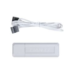 Fan Case LIAN LI UNI FAN SL WIRELESS LCD 120 | TRIPPLE PACK - WHITE (BỘ 3 CÁI KÈM HUB USB - CÁNH THUẬN)