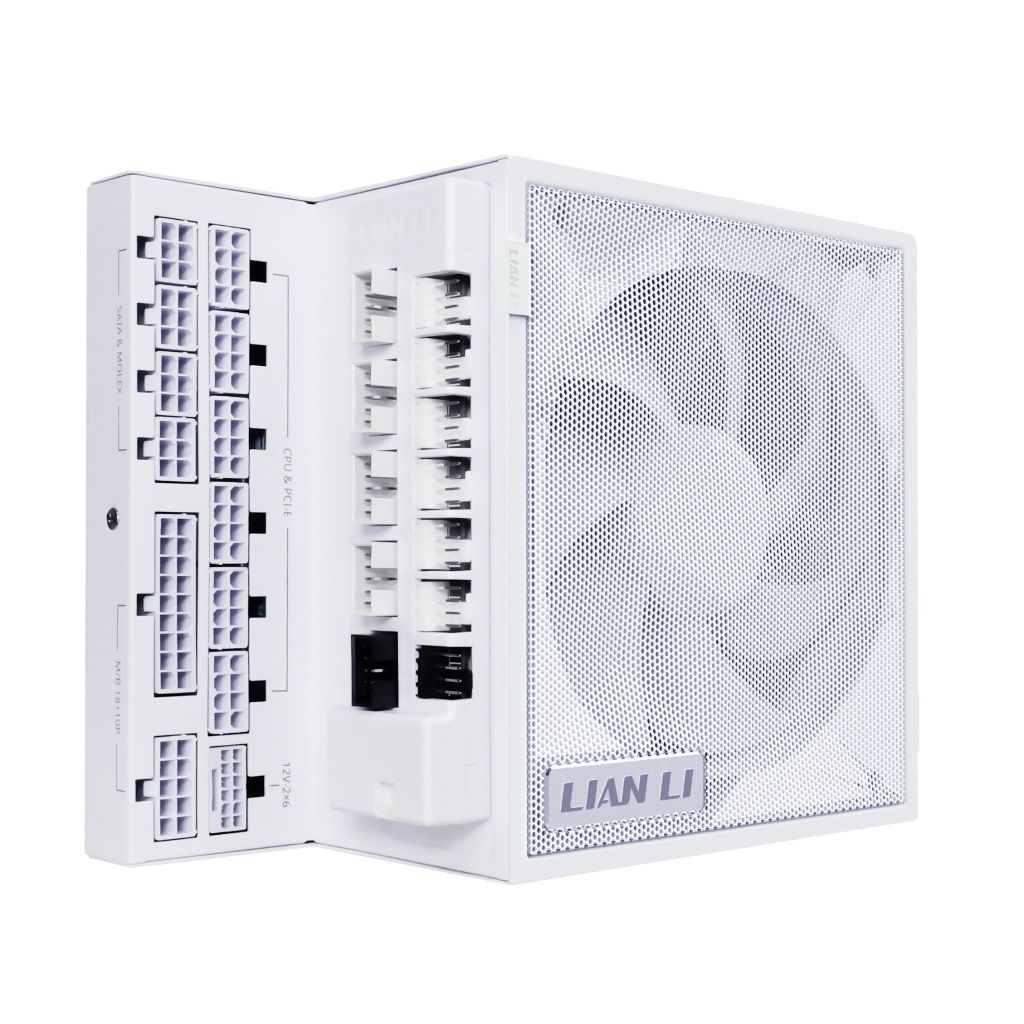 Nguồn PSU LIAN LI EDGE GOLD EG1200G - 1200W - WHITE (kèm USB HUB/ATX3.1/80+GOLD/FULL MODULAR/PCIe5.1)