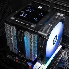 Tản nhiệt khí CPU ThermalRight Peerless Assassin 120 Digital ARGB - BLACK (Màn hình thông số/ 6 ống đồng/ 2 tháp) | PA120