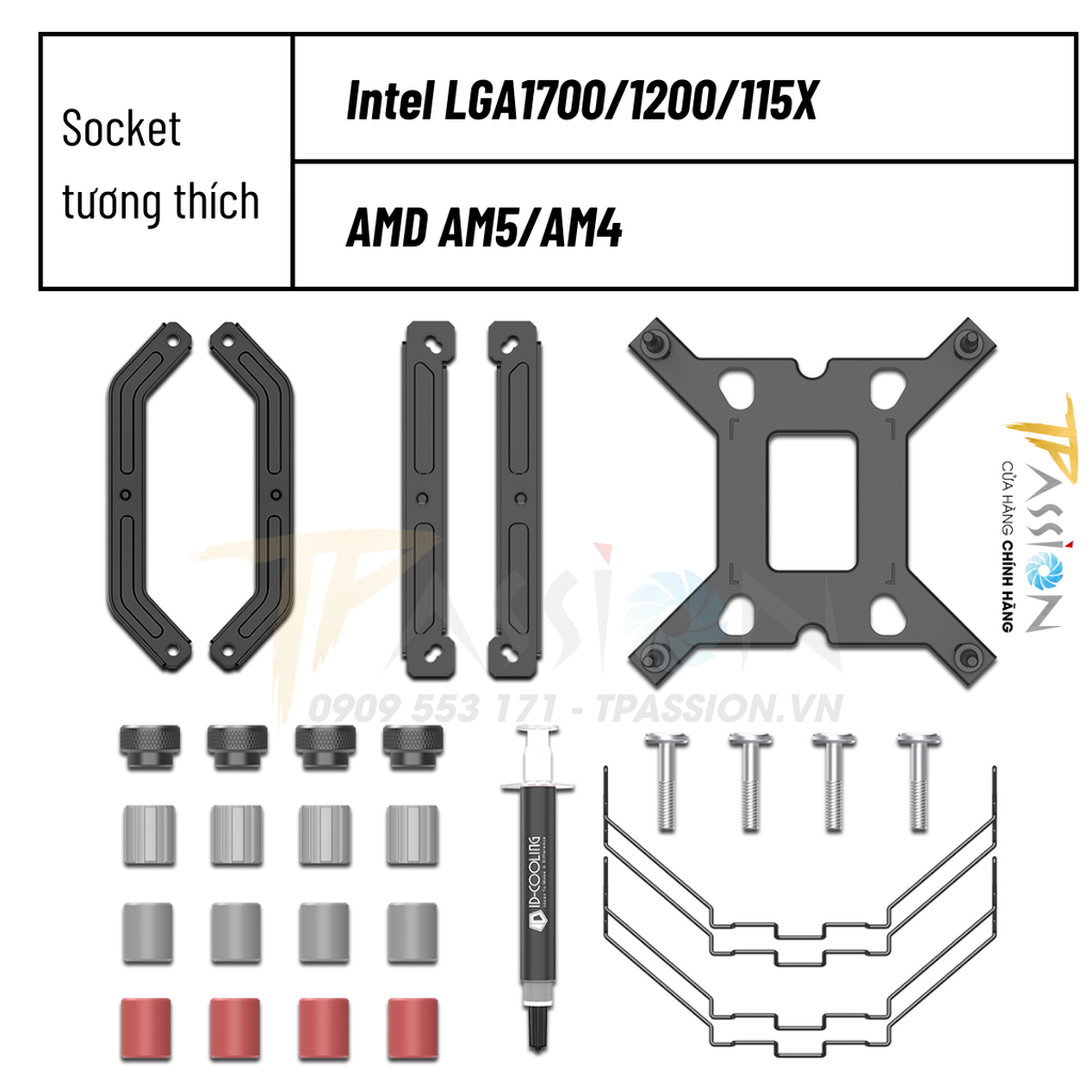 Tản nhiệt khí CPU ID-Cooling SE-224-XTS BLACK / MINI