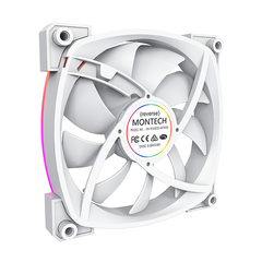 Quạt Fan Case MONTECH RX140 PWM REVERSE - BLACK | WHITE (140mm/LED viền ARGB/Cánh ngược)