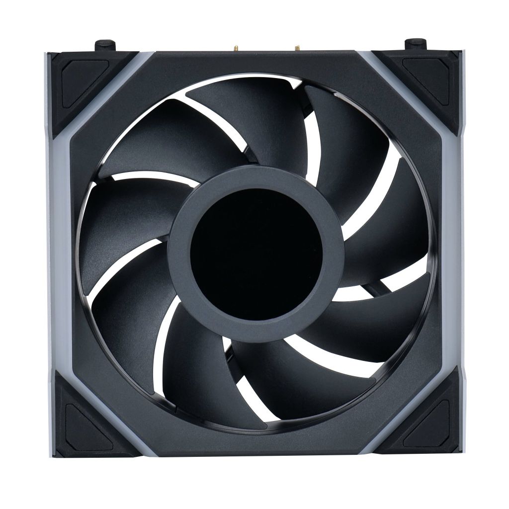 Fan Case LIAN LI UNI FAN SL WIRELESS LCD 120 | TRIPPLE PACK - BLACK (BỘ 3 CÁI KÈM HUB USB - CÁNH THUẬN)