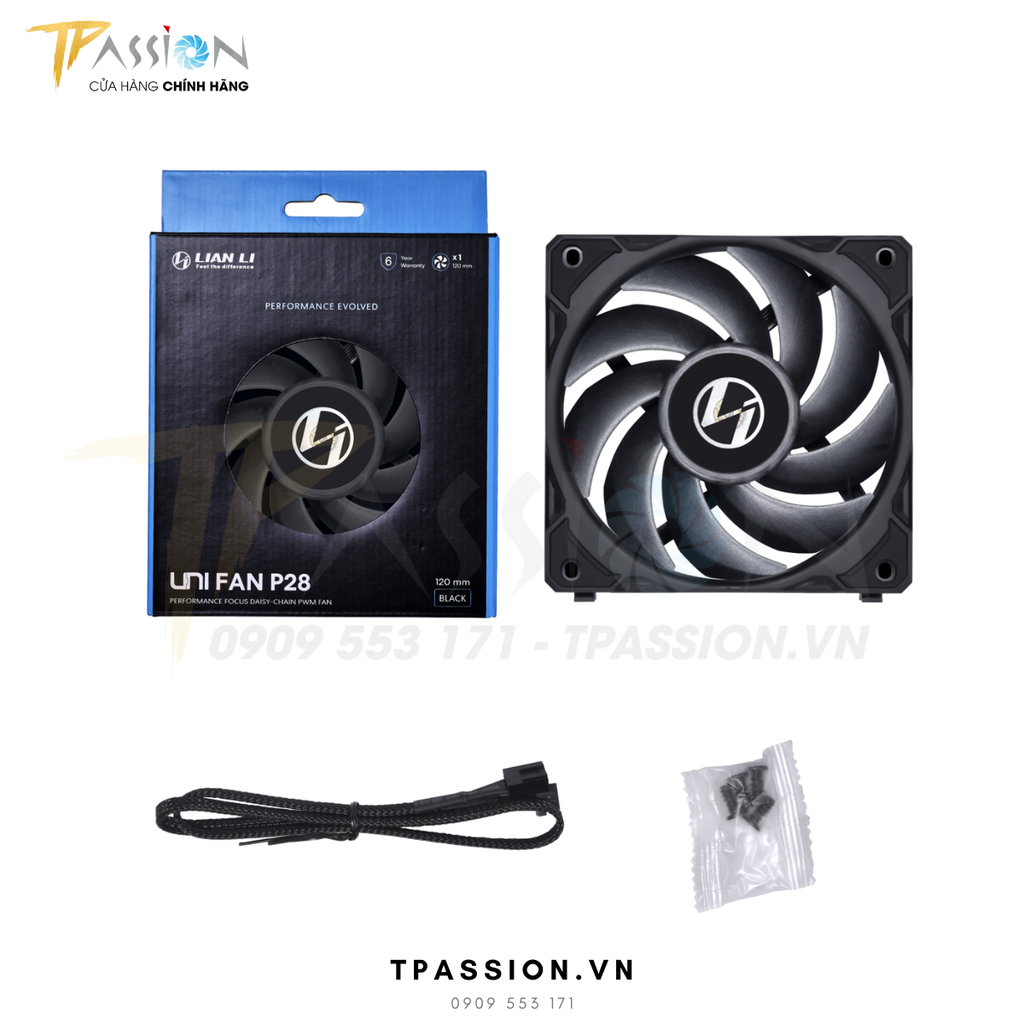Quạt tản nhiệt LIAN LI UNI FAN P28 Black | White