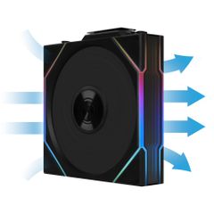 Fan Case LIAN LI UNI FAN TL WIRELESS 120 | TRIPPLE PACK - BLACK (BỘ 3 CÁI KÈM HUB USB - CÁNH THUẬN)