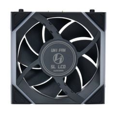 Fan Case LIAN LI UNI FAN SL WIRELESS LCD 120 | SINGLE PACK - BLACK (1 QUẠT LCD - CÁNH THUẬN)