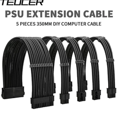 Dây Nguồn Bọc Lưới Nối Dài TEUCER SLEEVED EXTENSION CABLE - COLORFUL MOD