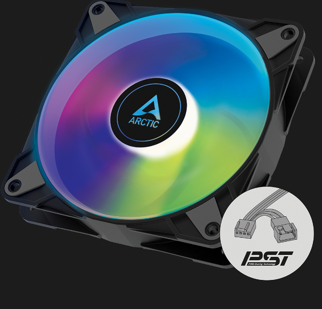 Quạt tản nhiệt Arctic P12 PWM PST ARGB 0dB