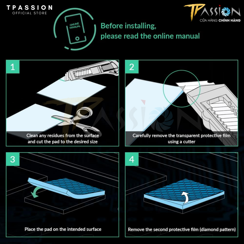 Miếng dán tản nhiệt ARCTIC Thermal Pad TP-3