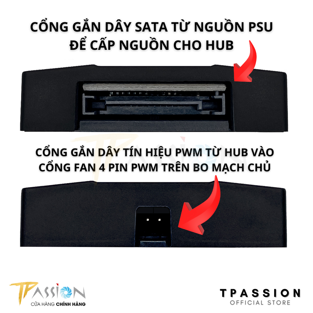 Hub chia nguồn quạt ARCTIC 10 CỔNG 4 PIN PWM | HUB AC