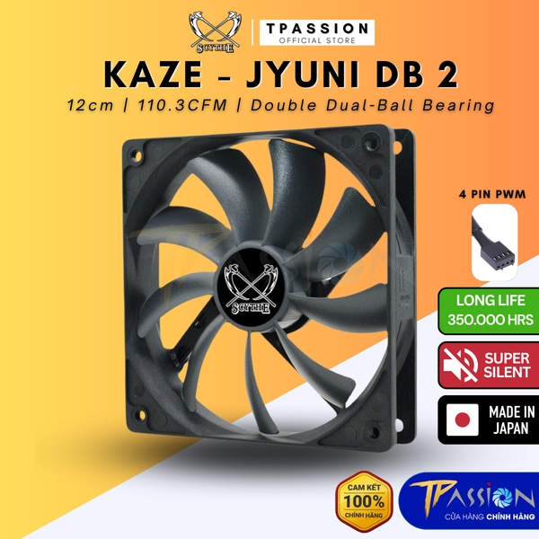 Quạt fan case 12cm SCYTHE KAZE JYUNI DB 2