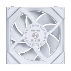 Fan Case LIAN LI UNI FAN SL WIRELESS LCD 120 | TRIPPLE PACK - WHITE (BỘ 3 CÁI KÈM HUB USB - CÁNH THUẬN)