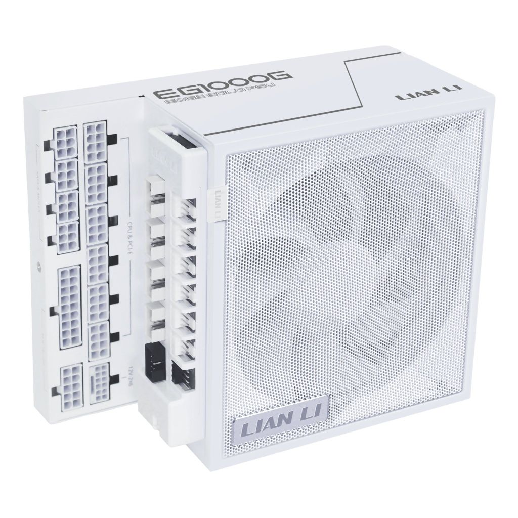 Nguồn PSU LIAN LI EDGE GOLD EG1000G - 1000W - WHITE (Kèm USB & PWM HUB/ATX3.1/80+GOLD/PCIe5.1)
