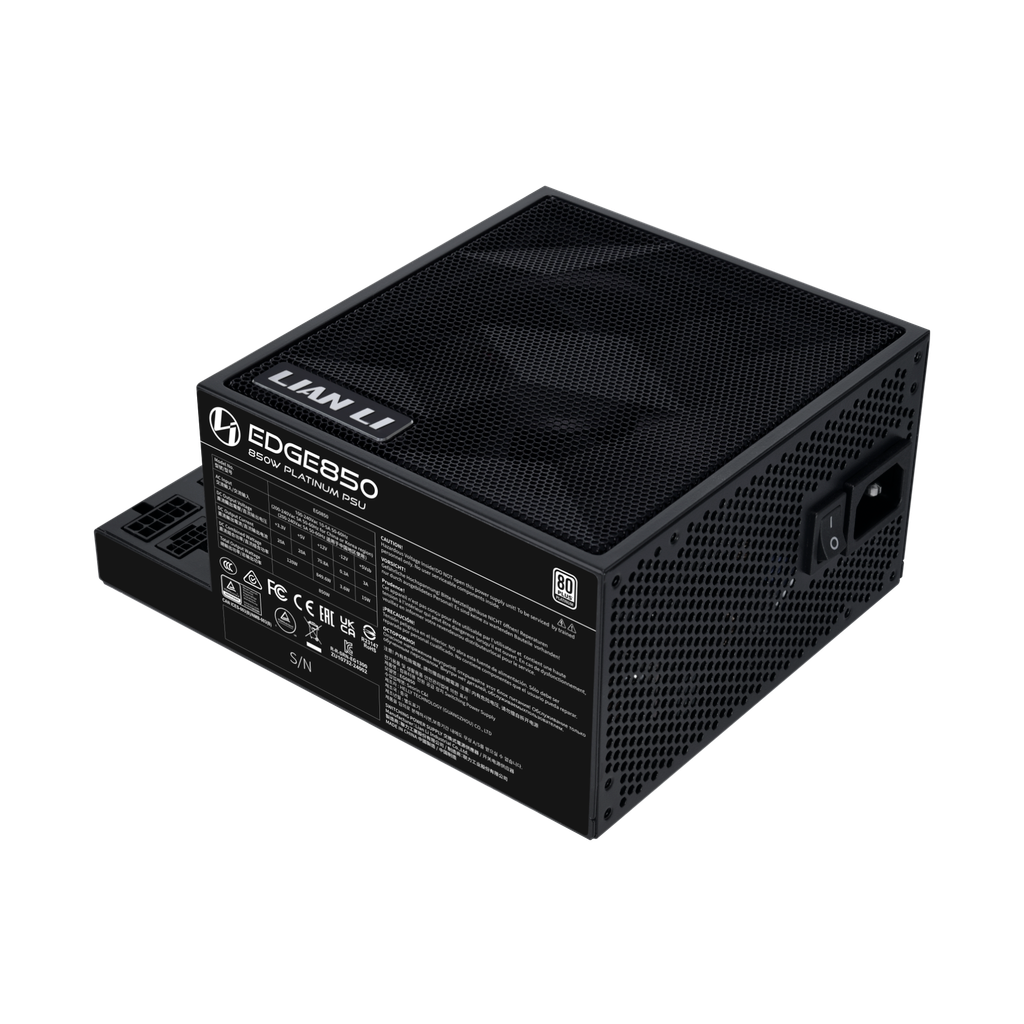 Nguồn PSU LIAN LI EDGE SERIES EG850 - 850W - BLACK (ATX3.1/80+PLATINUM/FULL MODULAR/PCIe5.1)