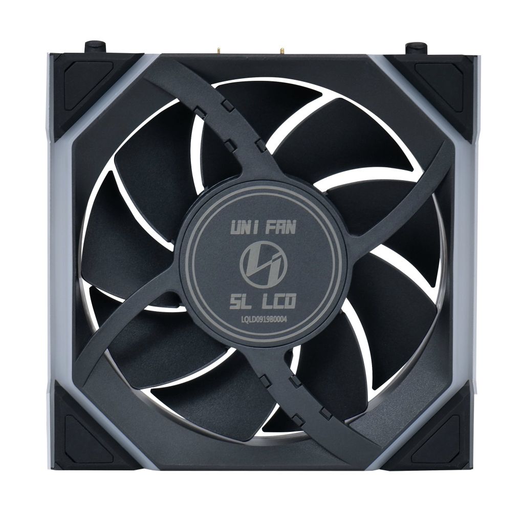 Fan Case LIAN LI UNI FAN SL WIRELESS LCD 120 | TRIPPLE PACK - BLACK (BỘ 3 CÁI KÈM HUB USB - CÁNH THUẬN)