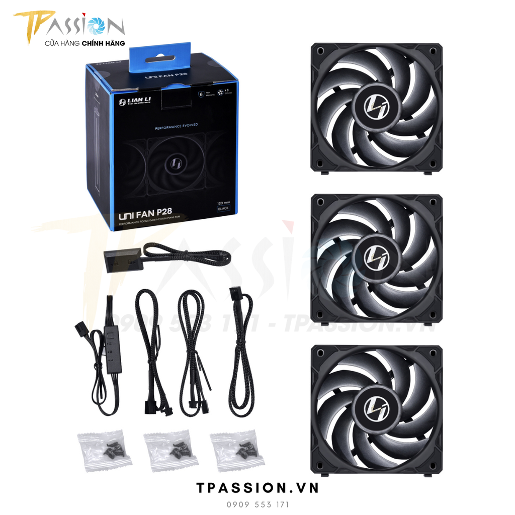 Quạt tản nhiệt LIAN LI UNI FAN P28 Black | White