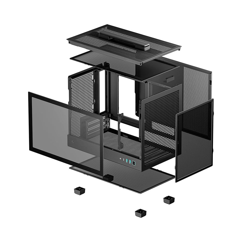 Vỏ Case máy tính DEEPCOOL CH160 – BLACK (Portable High Airflow M-ITX Case)