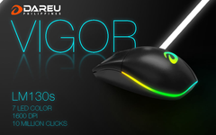 Chuột Dare-U LM130S RGB Gaming  | BLACK
