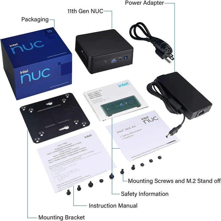 PC Intel NUC L6 RNUC11PAHI30Z02 - RNUC11PAHI30Z0299AW98 (i3-1115G4/Intel Core UHD Graphics/Wi-Fi 6+Bluetooth)
