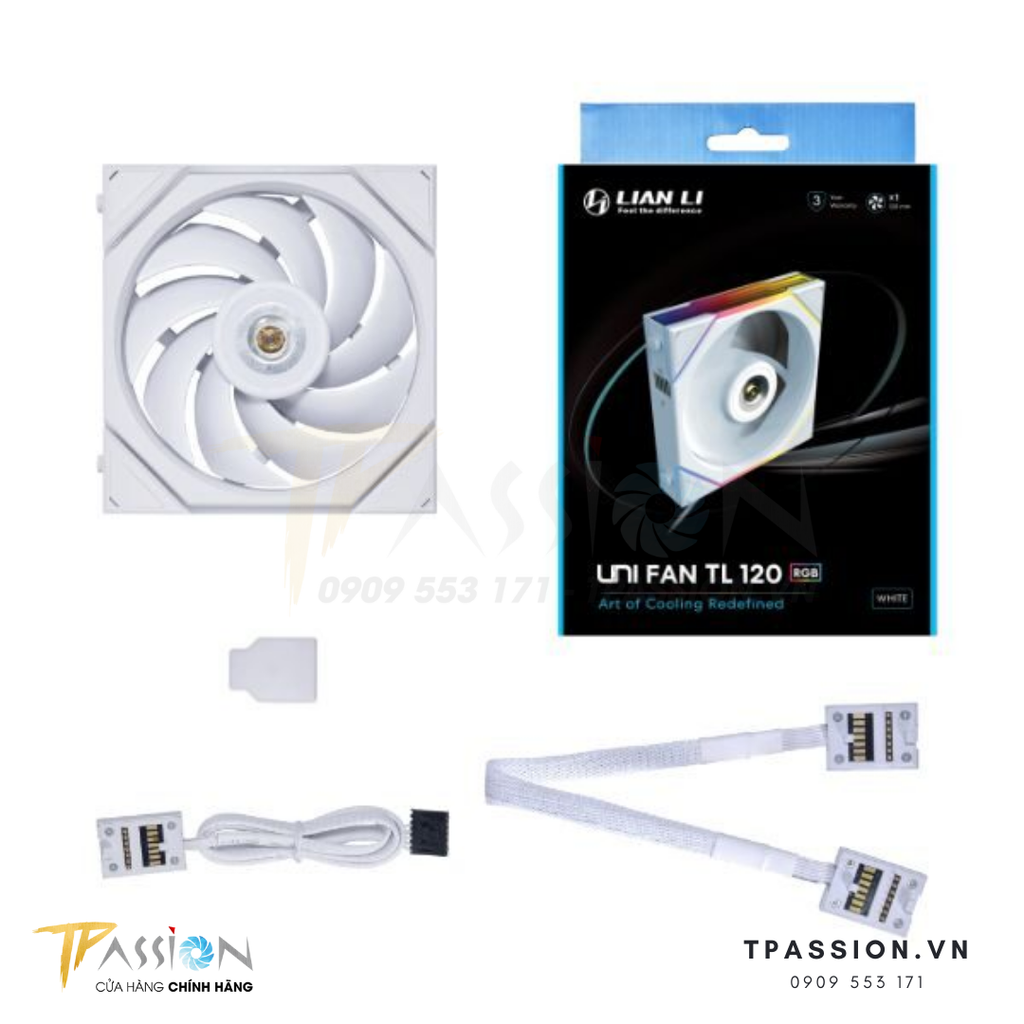 Quạt Fan Case LIAN LI UNI FAN TL 120 / 140 (CÁNH THUẬN) - BLACK / WHITE