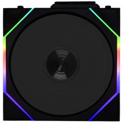 Fan Case LIAN LI UNI FAN TL WIRELESS 120 | TRIPPLE PACK - BLACK (BỘ 3 CÁI KÈM HUB USB - CÁNH THUẬN)