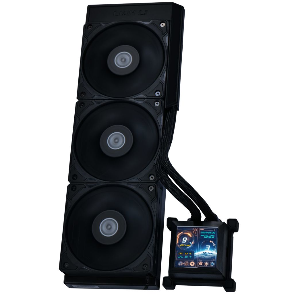 Tản nhiệt nước AIO Lian Li HYDROSHIFT LCD 360S - BLACK - KHÔNG LED (HSLCD36SB BLACK)