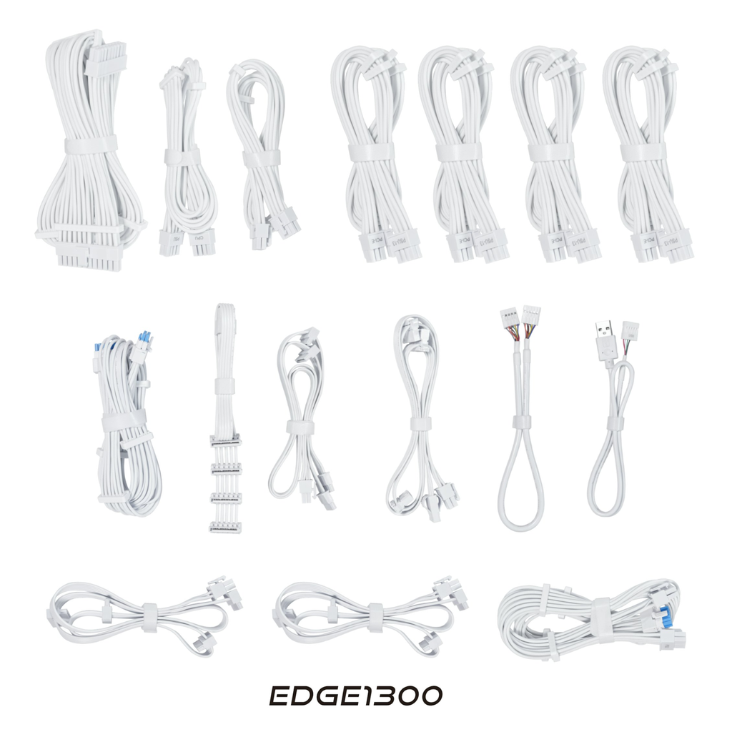 Nguồn PSU LIAN LI EDGE SERIES EG1300 - 1300W - WHITE (ATX3.1/80+PLATINUM/FULL MODULAR/PCIe5.1)