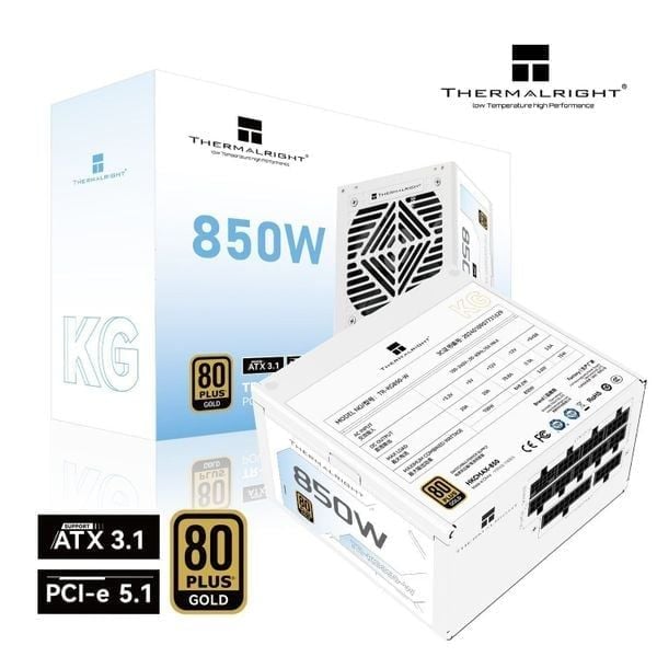 NGUỒN PSU THERMALRIGHT KG 850W | BLACK - WHITE