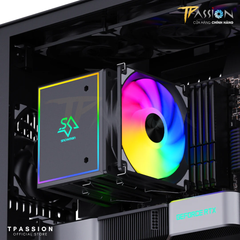 Tản nhiệt khí CPU SNOWMAN MT880 BLACK / WHITE (8 Ống đồng/2 tháp/LED ARGB 5V/LED RGB AUTO)