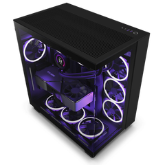 Vỏ Case máy tính NZXT H9 Flow All Black (Mid Tower / Màu Đen) CM-H91FB-01