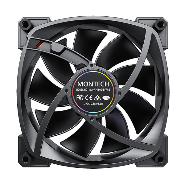 QUẠT TẢN NHIỆT MONTECH Quạt AX140 PWM | BLACK - WHITE