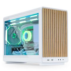 VỎ CASE MÁY TÍNH LIAN LI DAN A3 WOOD - mATX - WHITE (MATX/MFF/MÀU TRẮNG MẶT GỖ)