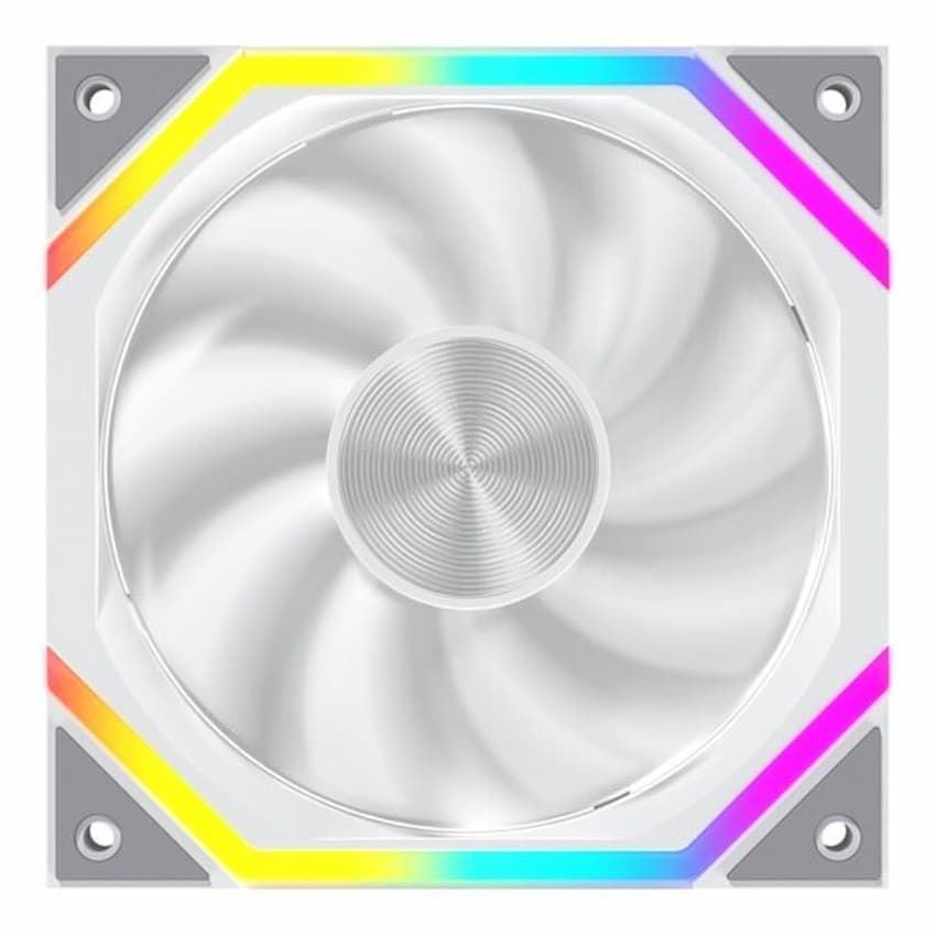 Quạt Fan case Jungled Leopard GALAXY 120 ARGB - WHITE (12cm/PWM/Sync LED 5V/Cánh thuận/Cánh ngược)