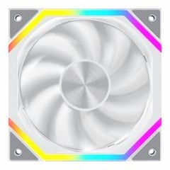 Quạt Fan case Jungled Leopard GALAXY 120 ARGB - WHITE (12cm/PWM/Sync LED 5V/Cánh thuận/Cánh ngược)