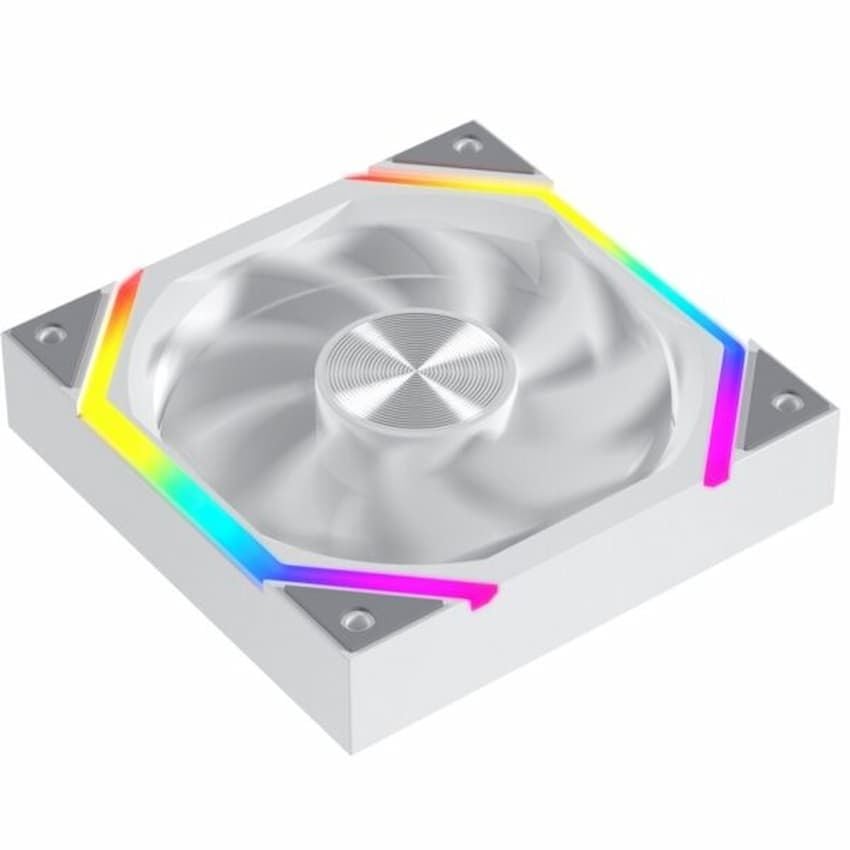 Quạt Fan case Jungled Leopard GALAXY 120 ARGB - WHITE (12cm/PWM/Sync LED 5V/Cánh thuận/Cánh ngược)