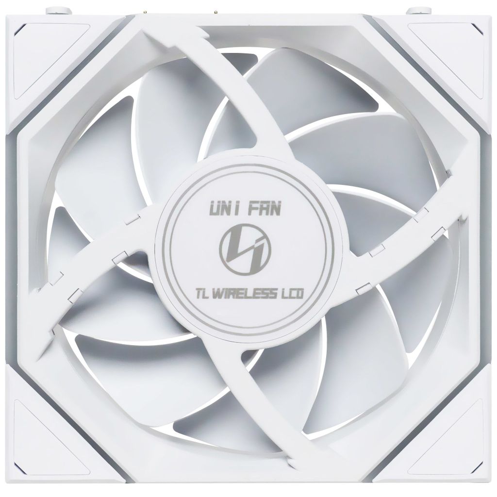 Fan Case LIAN LI UNI FAN TL WIRELESS LCD 120 | TRIPPLE PACK - WHITE (BỘ 3 CÁI KÈM HUB USB - CÁNH THUẬN)