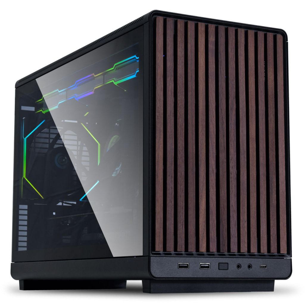 VỎ CASE MÁY TÍNH LIAN LI DAN A3 WOOD - mATX - BLACK (MATX/MFF/MẶT GỖ MÀU ĐEN)
