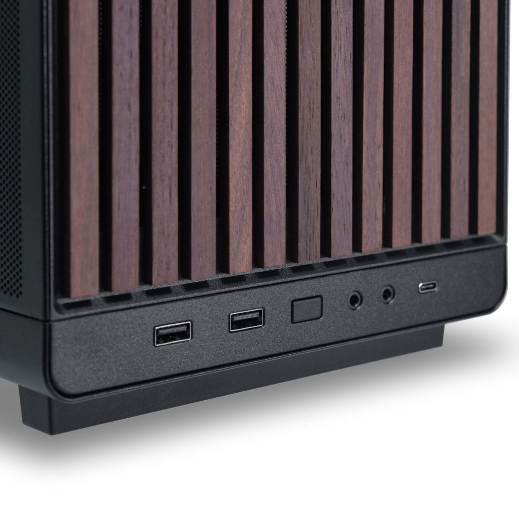 VỎ CASE MÁY TÍNH LIAN LI DAN A3 WOOD GLASS - mATX - BLACK (MATX/MFF/MẶT GỖ/KÍNH HÔNG)