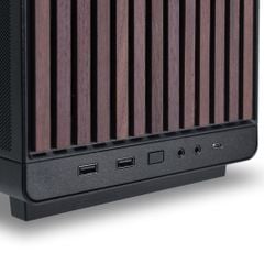 VỎ CASE MÁY TÍNH LIAN LI DAN A3 WOOD GLASS - mATX - BLACK (MATX/MFF/MẶT GỖ/KÍNH HÔNG)