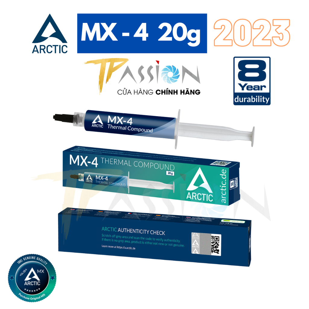Keo tản nhiệt Arctic MX4 | MX5 | MX6  - 2g, 4g, 8g, 20g, 45g - Mẫu mới MX-4 | MX-5