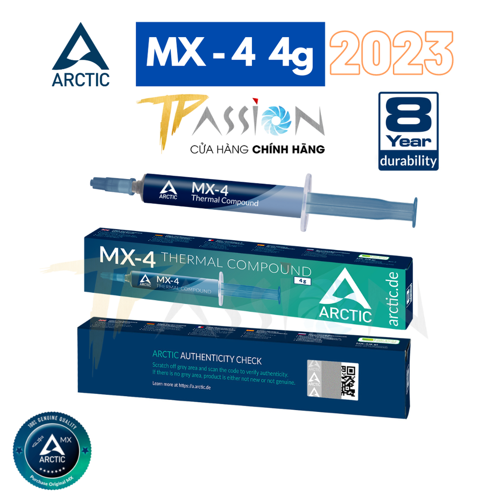 Keo tản nhiệt Arctic MX4 | MX6  - 2g, 4g, 8g, 20g, 45g - Mẫu mới