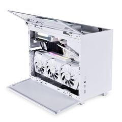 Vỏ case máy tính Lian Li Q58 White kèm dây Riser VGA PCIe 4.0 - Q58W4